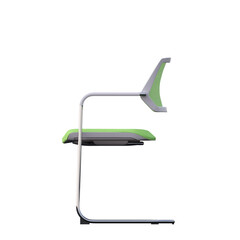 office chair isolate on a transparent background, interior furniture, 3D illustration, cg render