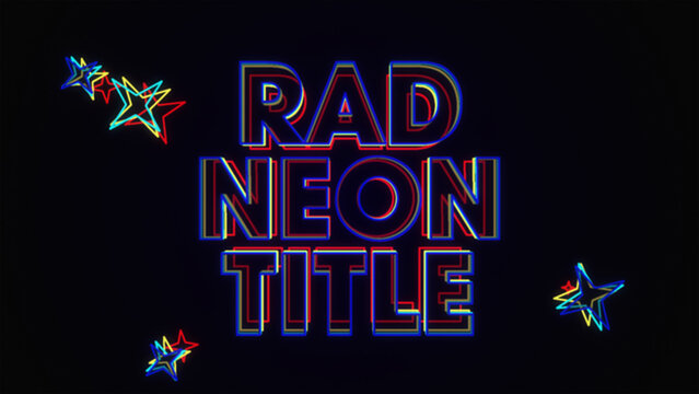 Rad Neon Title
