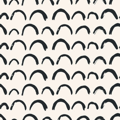 Aesthetic Contemporary printable seamless pattern with abstract Minimal elegant line brush stroke shapes and line in nude colors.