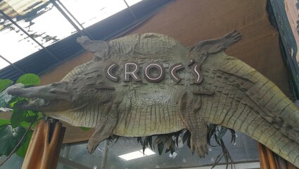 dinosaur in the zoo