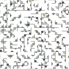 Decorative diagram colorful geometric figures background illustration