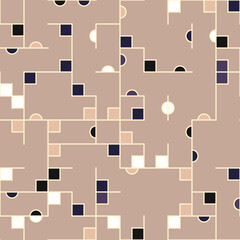 Decorative diagram colorful geometric figures background illustration