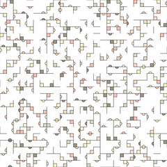 Obraz premium Decorative diagram colorful geometric figures background illustration