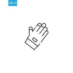 Garden glove icon Vector illustration