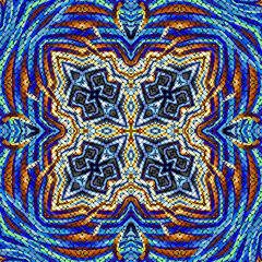 3d effect - abstract  kaleidoscopic geometric mosaic style  pattern 