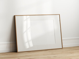 Horizontal Frame Mockup, minimalist frame mockup, Poster Mockup, Photo frame mockup, 3d render