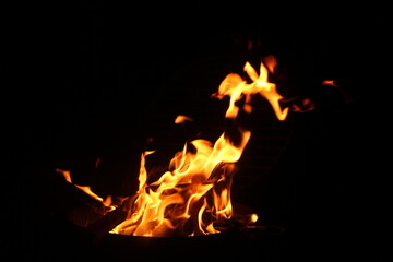 fire in the dark