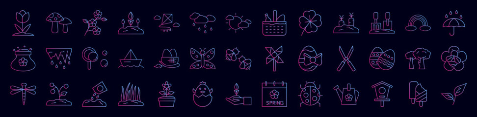 Spring nolan icon collections vector design