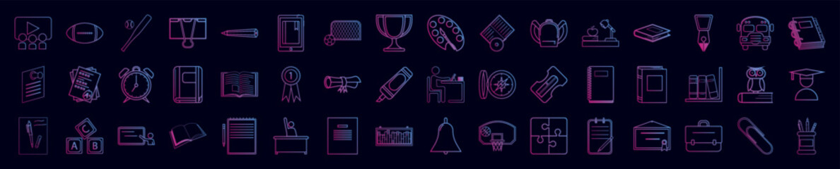 Education nolan icon collections vector design