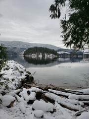 lake in the mountains