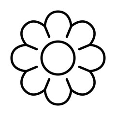 Daisy, Flower Icon Logo Design Vector Template Illustration Sign And Symbol Pixels Perfect