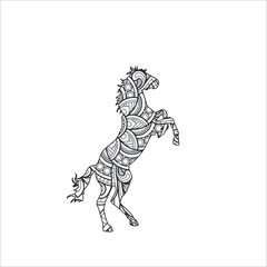 Horses Animal Mandala