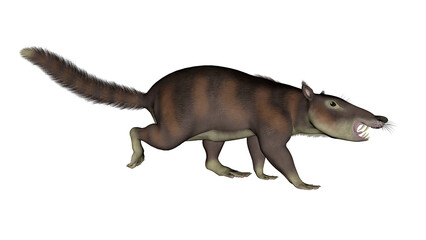 Cronopio dentiacutus, prehistoric mammal - 3D render