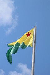 Bandeira do acre, no Calçadão da Gameleira, em Rio Branco 