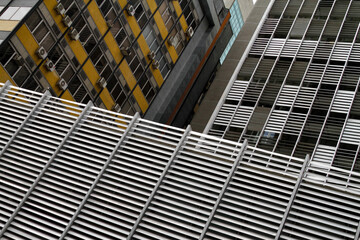 Buildings on Paulista avenue, building texture in financial district of Sao Paulo, Brazil