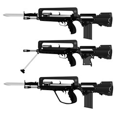Modern French Assault Rifle / Ai Illustrator