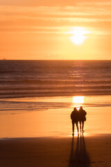 Atardecer en la playa