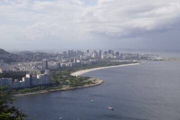 Naklejka premium Guanabara Bay in the city of Rio de Janeiro in Brazil