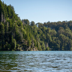 beautiful view of the lake and the forest