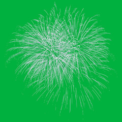 fire works isolated green screen chroma 
