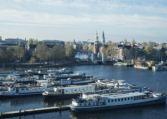 kanały wodne w Amsterdamie
