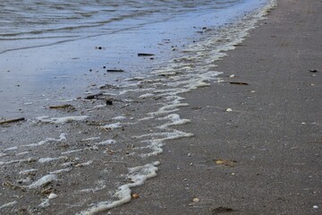 Water's edge at the beach