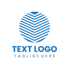 circle logomark design abstract concept vector 