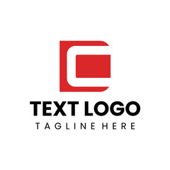 dc logotype letter simple style design