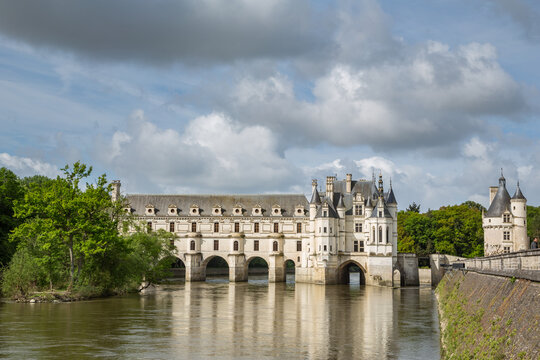 The stunning Chateau  de Chenonceau, the most visited and photographed chateau of the Loire Valley in France