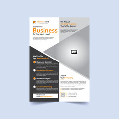 Corporate flyer template. Flyer design.