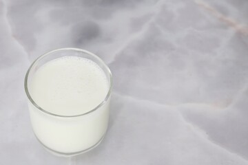 Fresh milk dairy in glass