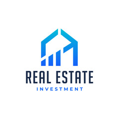 Real Estate Investment Logo Icon Vector Illustration