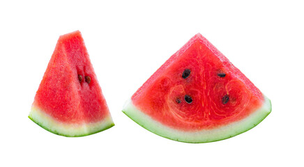 Slice watermelon on transparent png