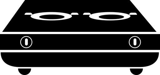 gas stove icon, vector, line art design, editable stroke on white background..eps