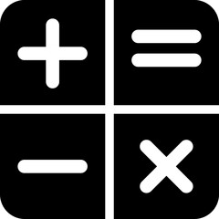 Fototapeta premium Calculator Icon Line Art Vector Template on white background..eps