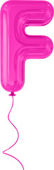 Pink Balloon letter F