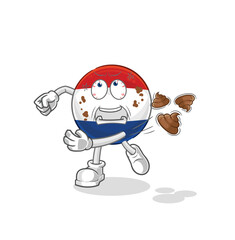 Netherlands throwing shit vector