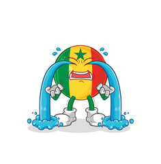 senegal crying illustration. character vector