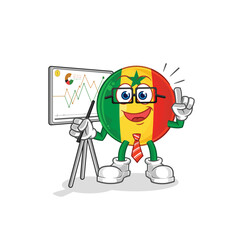 senegal marketing character. cartoon mascot vector