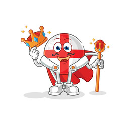 england king vector. cartoon character