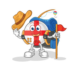 england scout vector. cartoon character