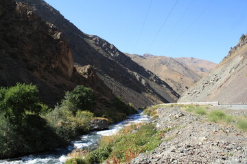 mountain river canyon