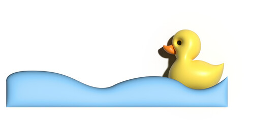 rubber duck on water