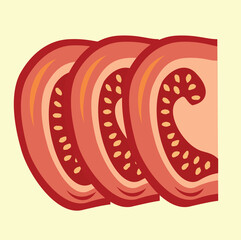 Red tomato slice for your salad