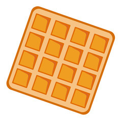 Waffle bread cake for breakfast