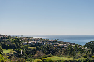 Scenic aerial Newport Coast vista, Newport Beach, Southern California
