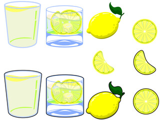 lemon juice/drink set