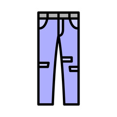 Illustration of Trouser design Icon