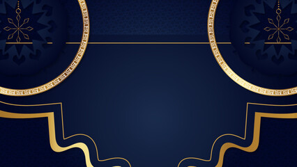 Ramadan kareem traditional islamic festival religious web background banner. Eid greeting background with crescent moon, lantern, star and arabic pattern and calligraphy