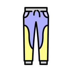 Illustration of Trouser design Icon